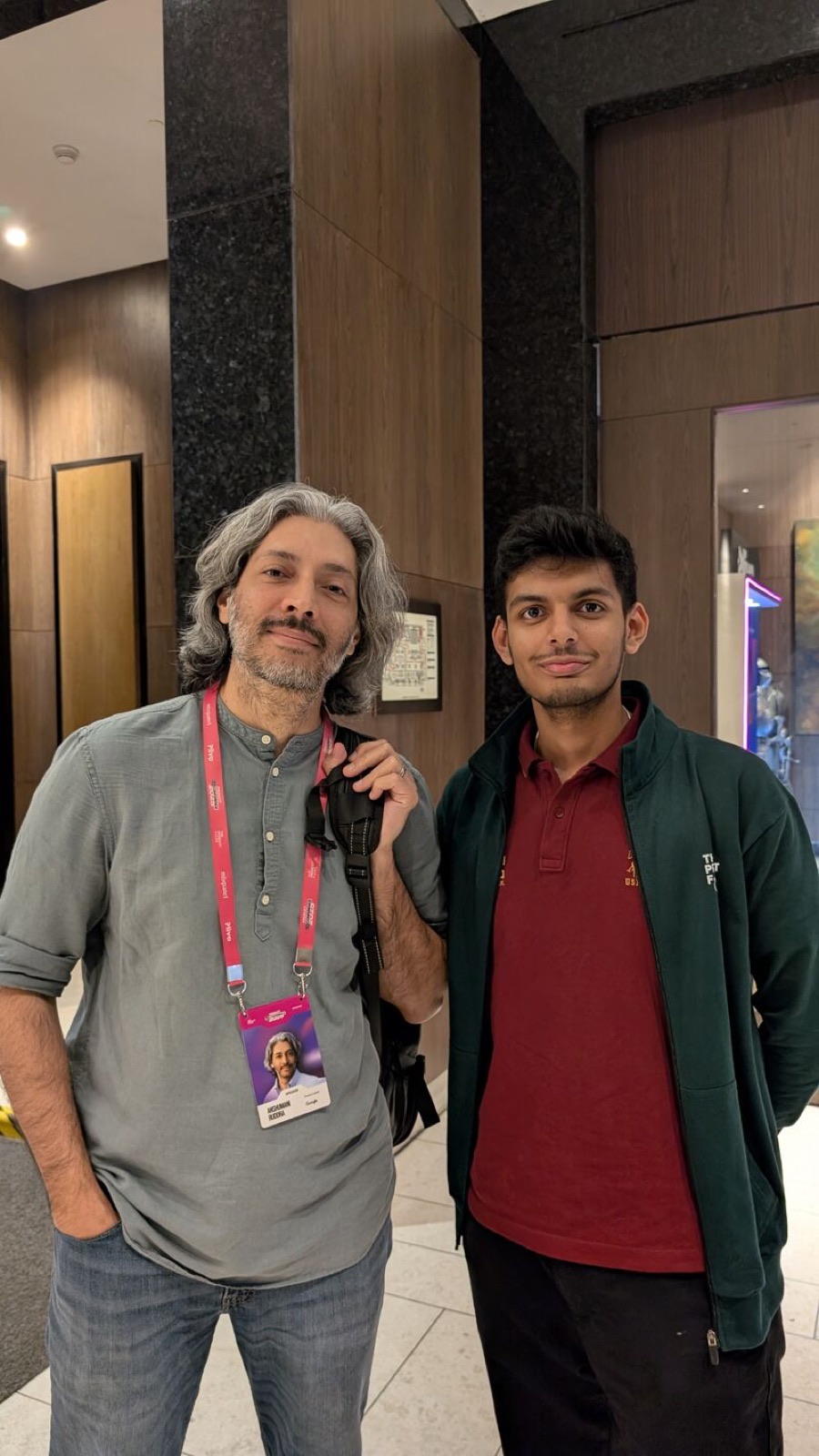 Nimitt with Anshumani Ruddra of Google at Product UnConference 2025